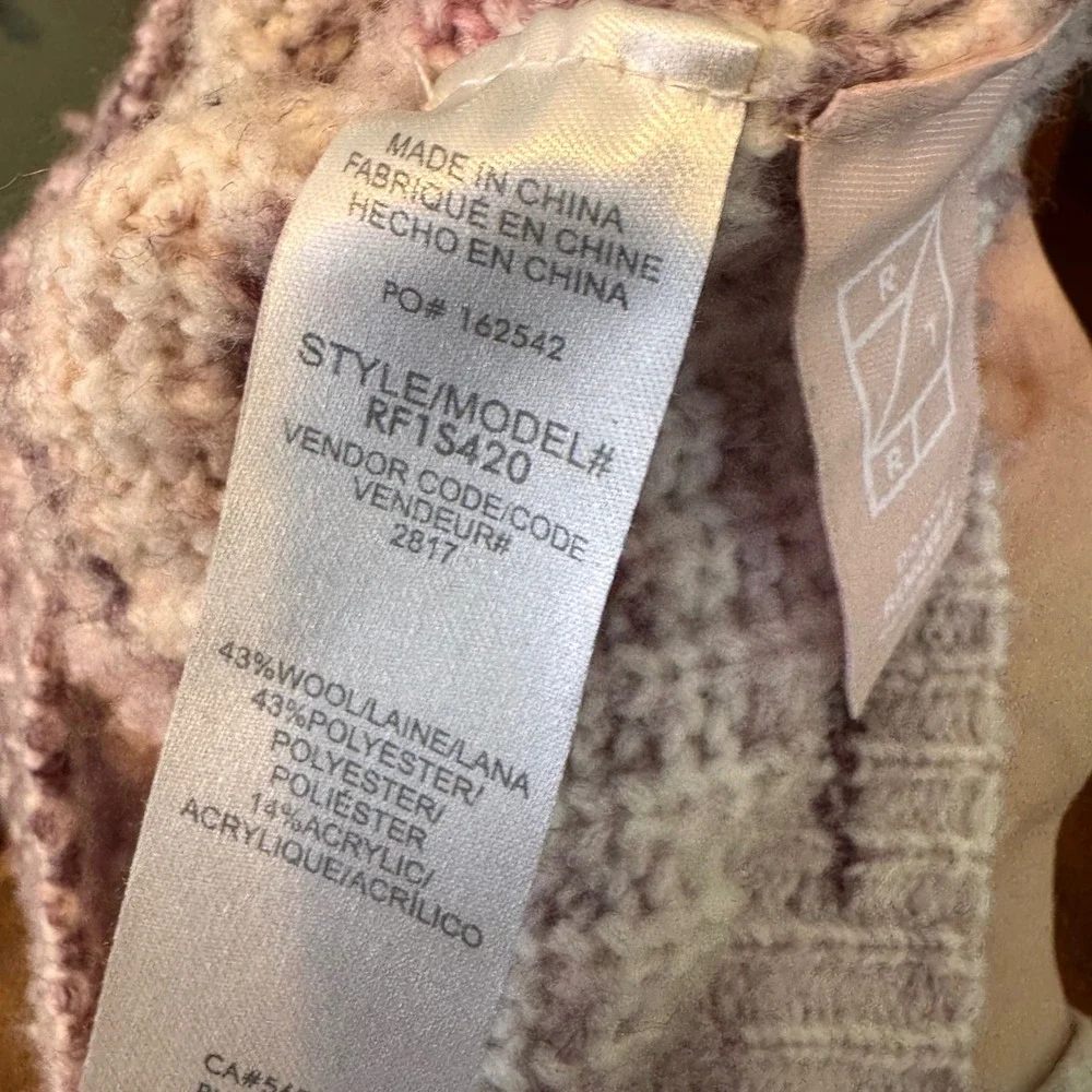 Splendid Womens Space Dye Wool Preppy‎ Cozy Knit Pullover Sweater Pink Medium